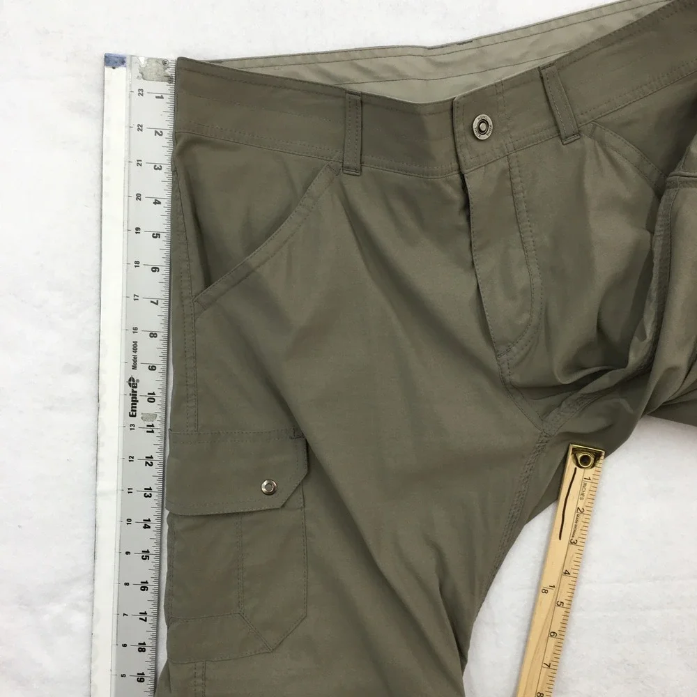 KUHL Renegade Convertible Stealth Pants Mens 32x32 Green Cargo Hiking Zip Off